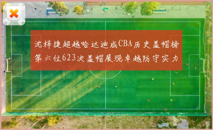 沈梓捷超越哈达迪成CBA历史盖帽榜第六位623次盖帽展现卓越防守实力